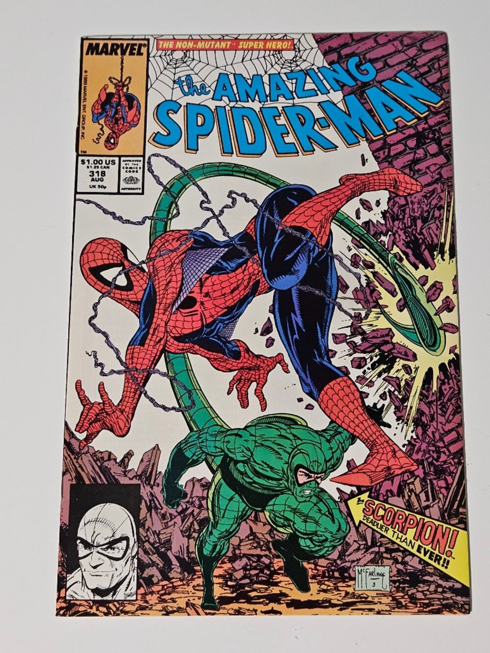 Amazing Spider-Man #318 (Marvel Comics, 1989) Todd McFarlane Art C126